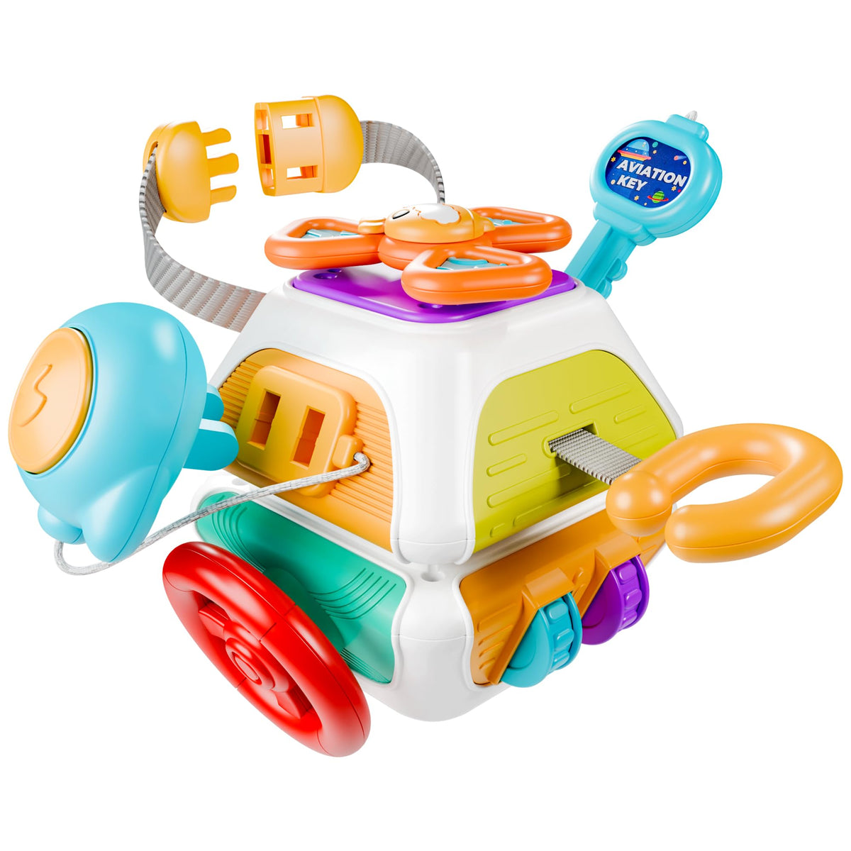 10-in-1 Montessori Sensory Busy Cube