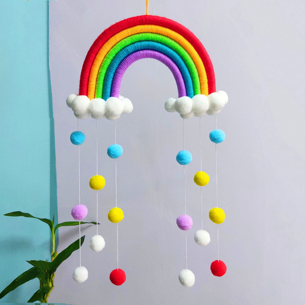 Handmade Rainbow Cloud Wall Decor