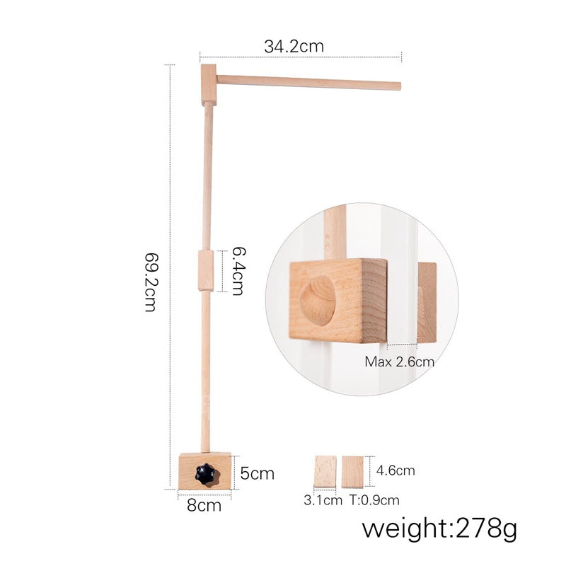 Wooden Baby Crib Mobile Stand