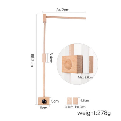 Wooden Baby Crib Mobile Stand