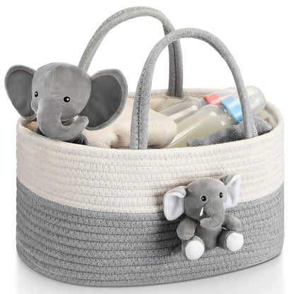 Elephant Baby Diaper Caddy Organizer