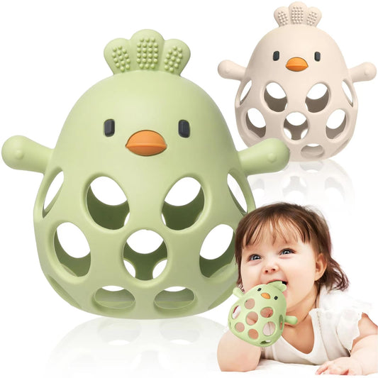 2-Pack Silicone Baby Teethers