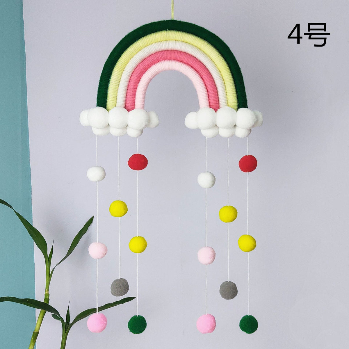 Handmade Rainbow Cloud Wall Decor