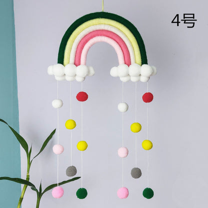 Handmade Rainbow Cloud Wall Decor