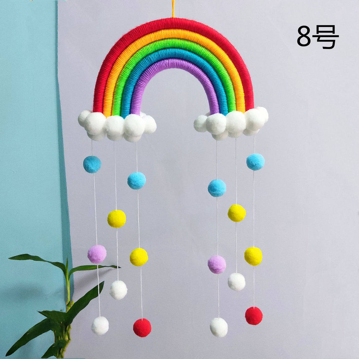 Handmade Rainbow Cloud Wall Decor