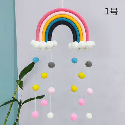 Handmade Rainbow Cloud Wall Decor