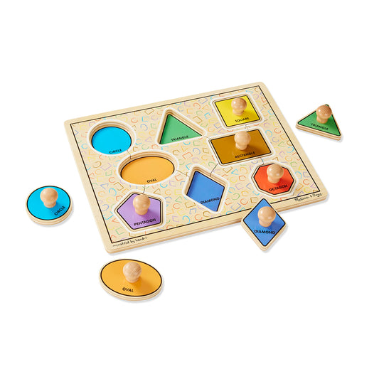 Wooden Jumbo Knob Shape Puzzle