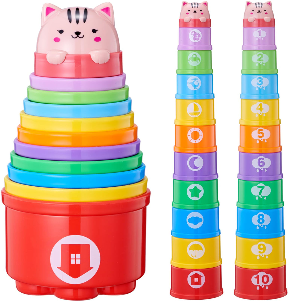Rainbow Baby Stacking Cups