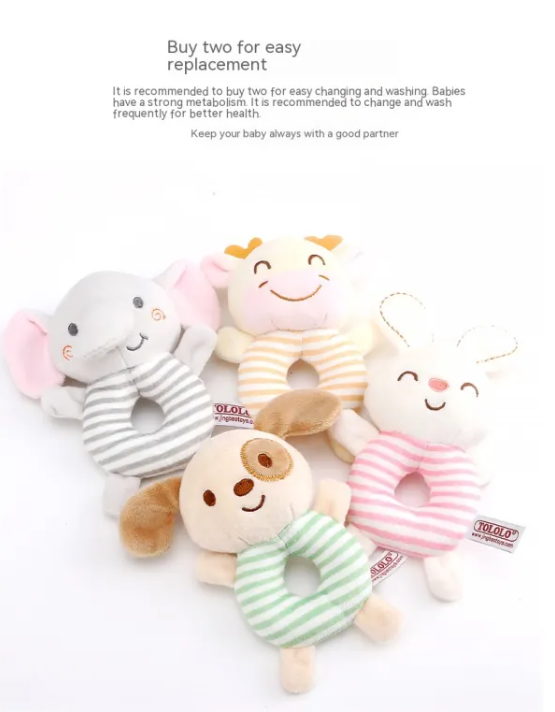 Soft Plush Baby Rattle