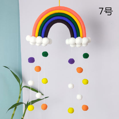Handmade Rainbow Cloud Wall Decor