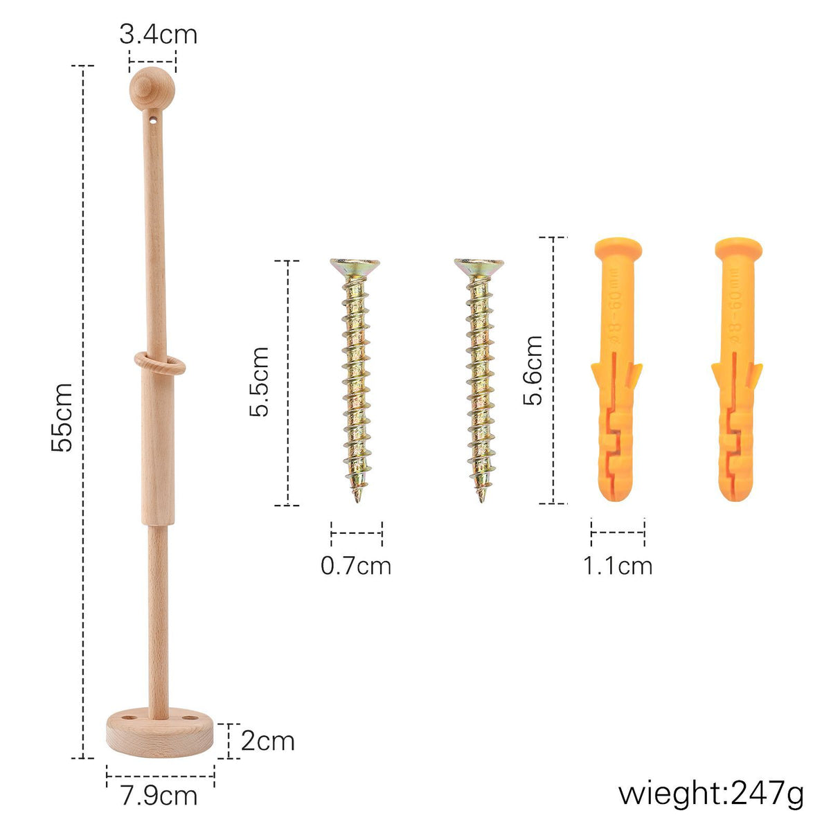 Wooden Baby Crib Mobile Stand