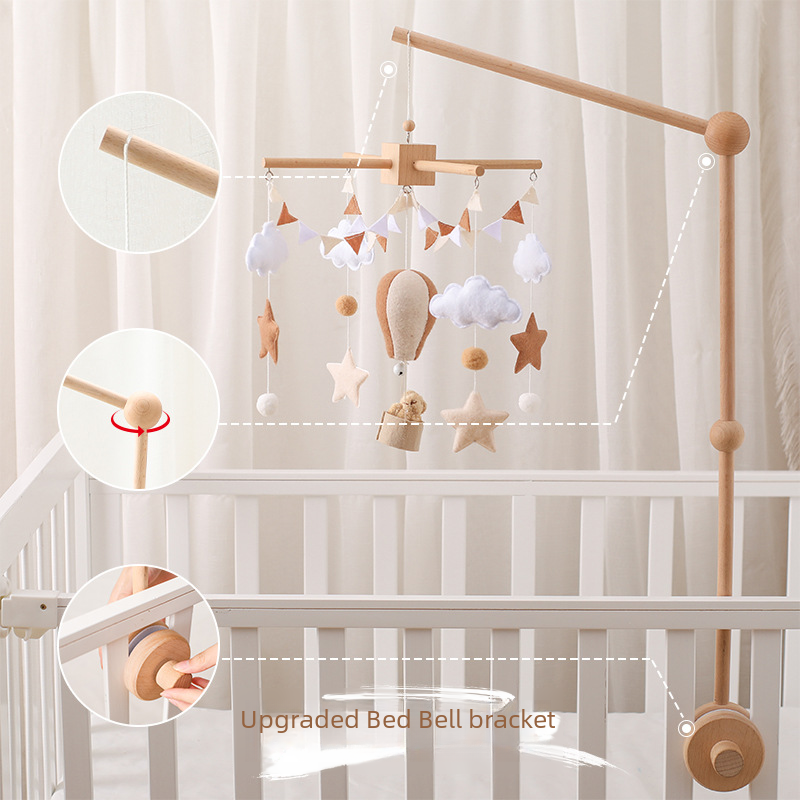 Wooden Baby Crib Mobile Stand